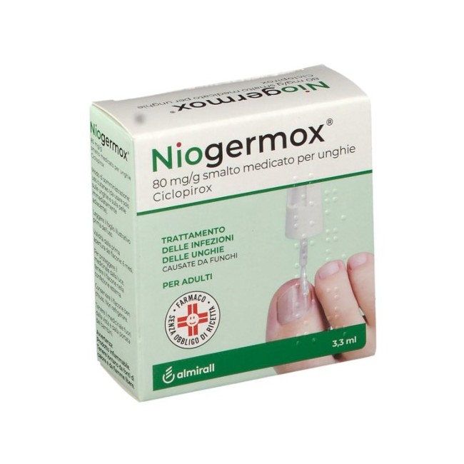 Niogermox 80 Mg/g Smalto Medicato Per Unghie Ciclopirox 3,3 ml