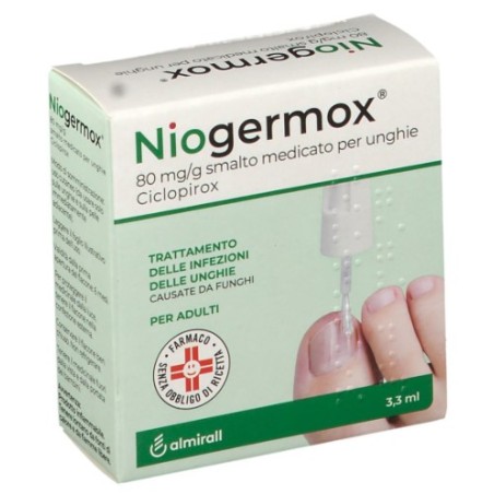 Niogermox 80 Mg/g Smalto Medicato Per Unghie Ciclopirox 3,3 ml