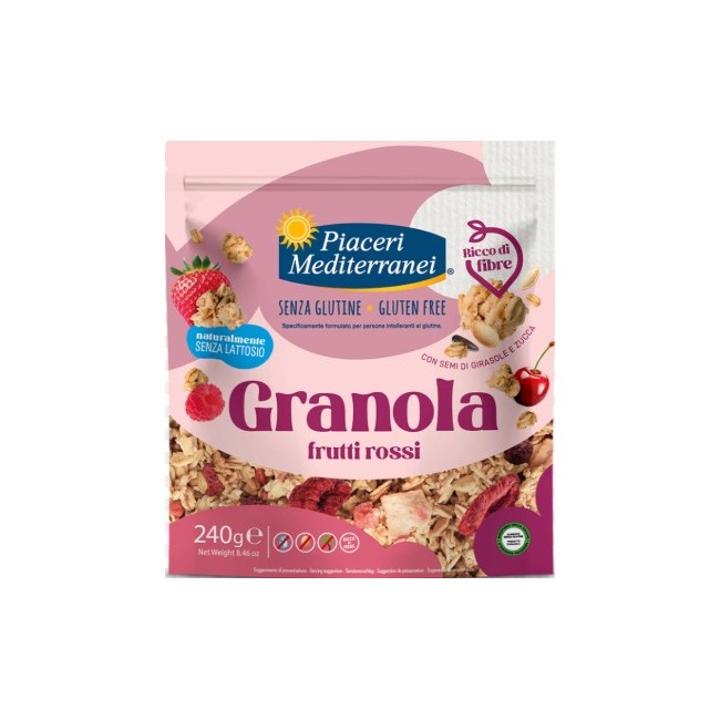 Eurospital Piaceri Mediterranei Granola Frutti Rossi 240 G