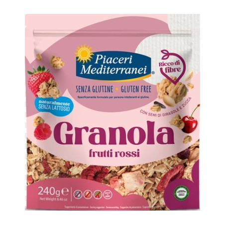 Eurospital Piaceri Mediterranei Granola Frutti Rossi 240 G