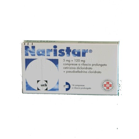 Ucb Pharma Zirtec Decongestionante Antistaminico 5 Mg + 120 Mg Compresse A Rilascio Prolungato Cetirizina Dicloridrato + Pseudoe