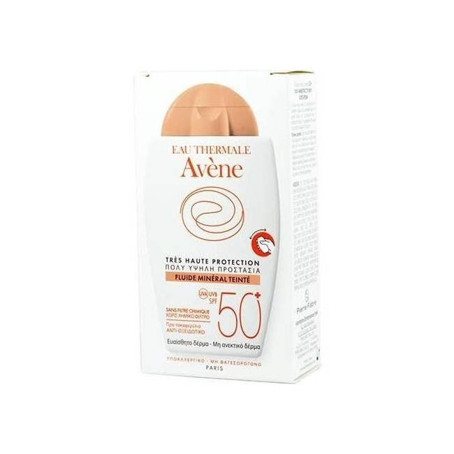 Avène Eau Thermale Avene Solare Fluido Minerale 50+ Colorato 40 Ml