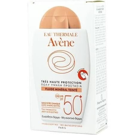 Avène Eau Thermale Avene Solare Fluido Minerale 50+ Colorato 40 Ml