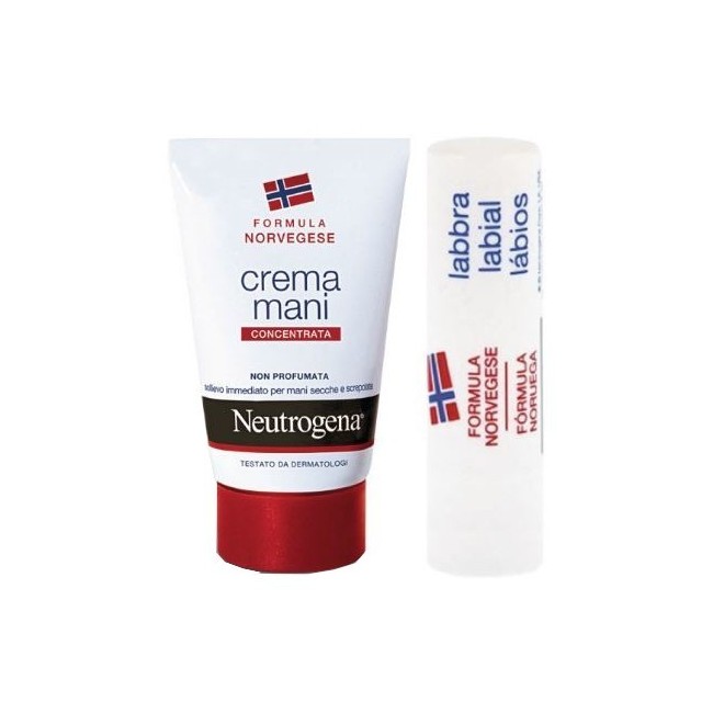 Johnson & Johnson Neutrogena Mani Non Profumato + Lipstick Bundle