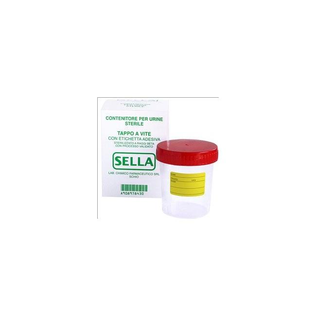 Sella Contenitore Per Urina Sterile Misura Grande Capienza 120 Ml