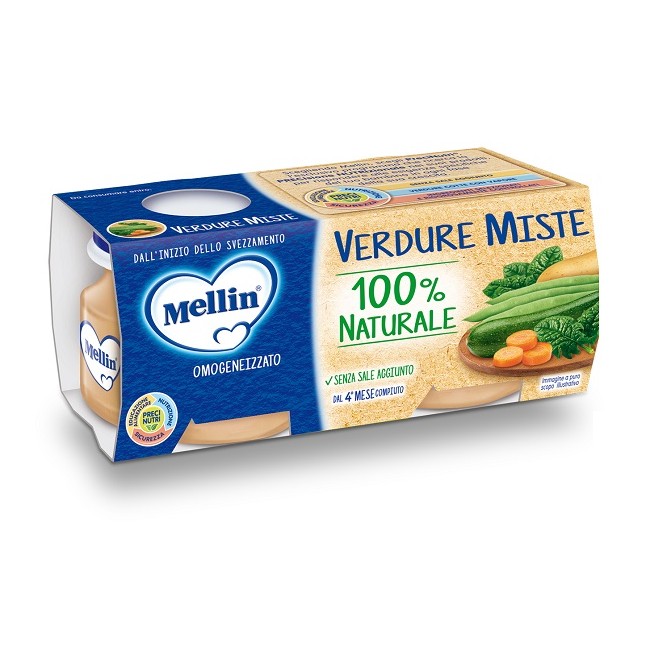 Danone Mellin Omogeneizzato Di Verdure Miste 4 X 80 G