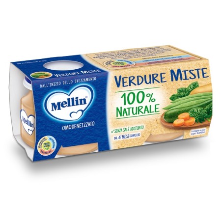 Danone Mellin Omogeneizzato Di Verdure Miste 4 X 80 G