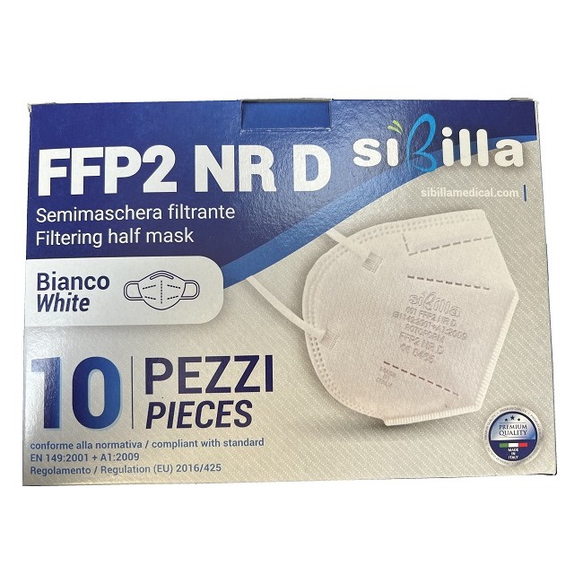 Rotoform Sibilla Mascherina Ffp2 Modello 601 Bianco 10 Pezzi