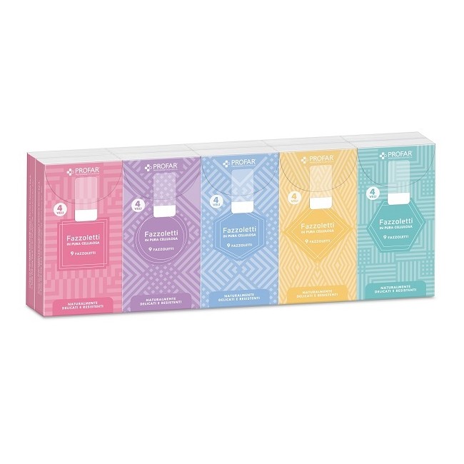 Federfarma. Co Profar Fazzoletti 10x9 Cm 4 Veli 10 Pacchetti