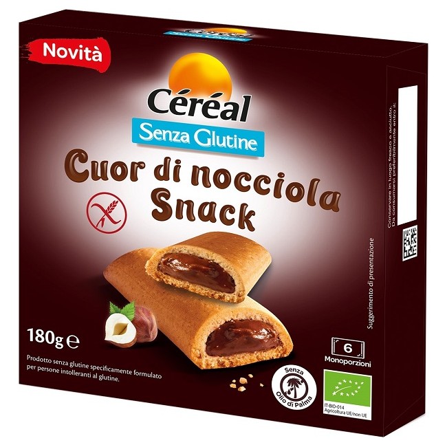 Nutrition & Santè Cereal Snack Cuor Di Nocciola Senza Glutine 180 G