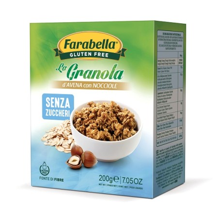 Bioalimenta Farabella Gluten Free La Granola D'avena Con Nocciole Senza Zuccheri Senza Lattosio 200 G