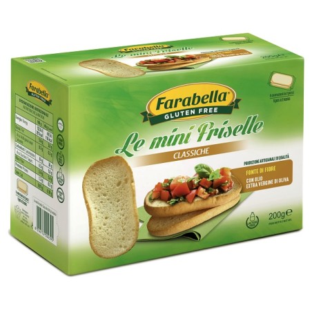 Bioalimenta Farabella Gluten Free Le Mini Friselle Classiche Con Olio Extra Vergine Di Oliva Senza Lattosio 5 Confezioni X 40 G