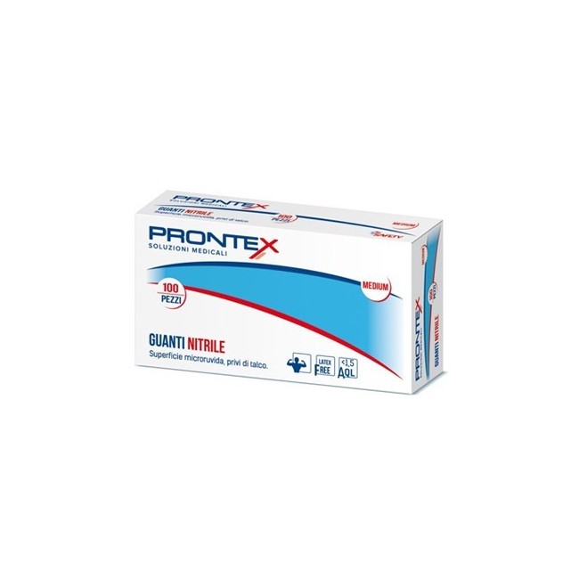 Safety Prontex Guanto In Nitrile Senza Polvere M 7/8 100 Pezzi