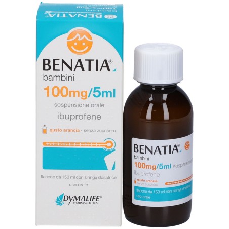 150 ml Sciroppo Gusto arancia Senza Zucchero Benatia Bambini 100mg/5ml Sospensione Orale