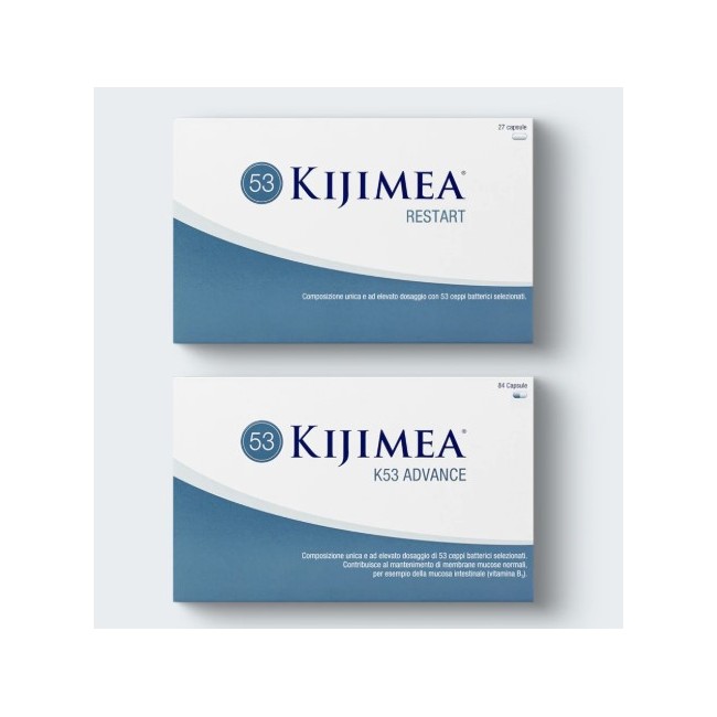 Synformulas Kijimea Complete Kijimea Restart 27 Capsule Da 0,29 G + Kijimea 53 Advance 84 Capsule Da 0,26 G