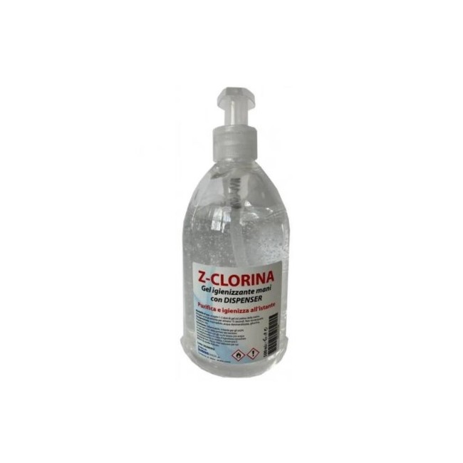 Anseris Farma Z-clorina Gel Igienizzante Mani Alcool 70% 500 Ml