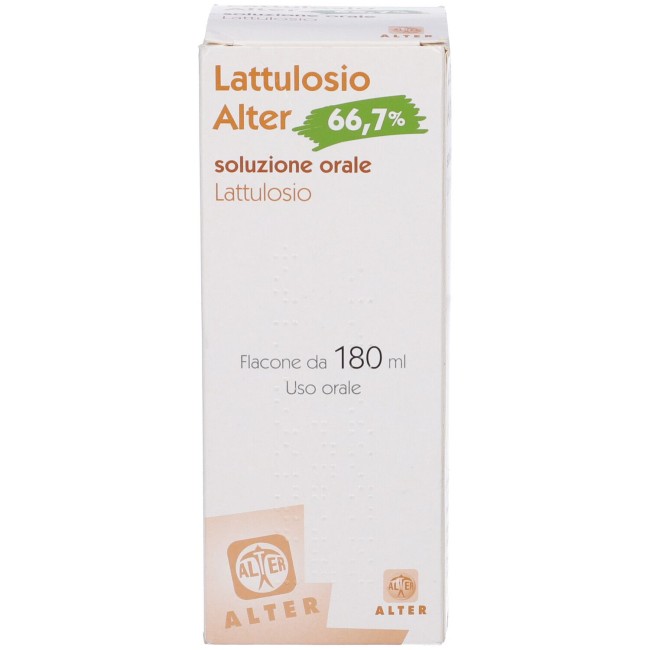 Sciroppo da 180 ml Lattulosio Alter 66,7%