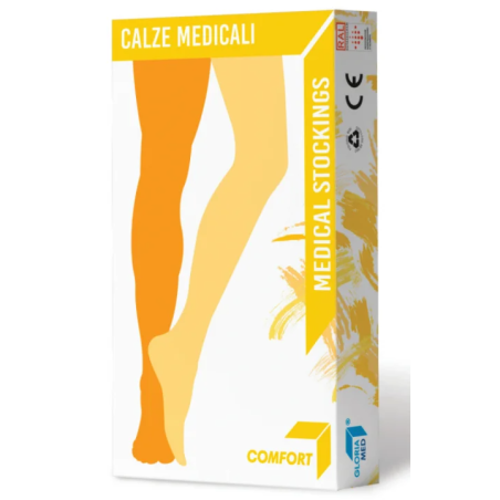 Gloria Med Gloriamed Comfort 242 Tutta Coscia Autoreggente Corto Beige Misura Medium 1 Paio