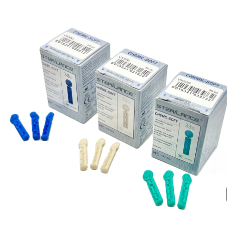 Lancette Pungidito Chemil-soft A Punta Retrattile Gauge 33 50 Pezzi