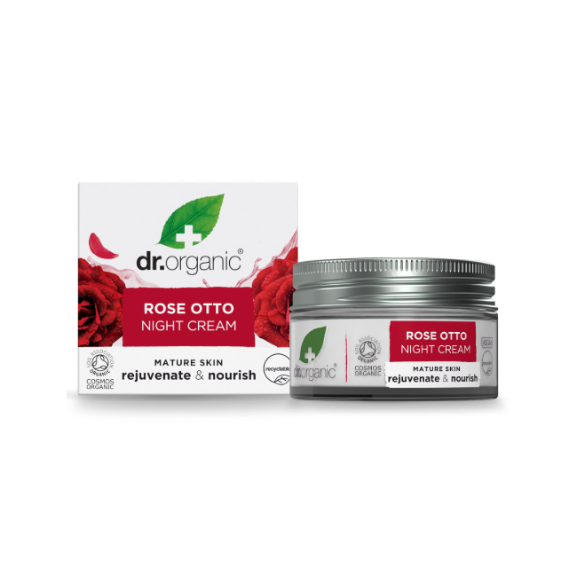 Dr. Organic Group Limited Dr O Rose Otto Crema Viso Notte 50 Ml