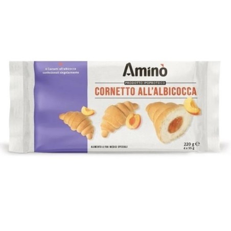 Nove Alpi Amino Cornetto Albicocca 4 Pezzi Da 55 G