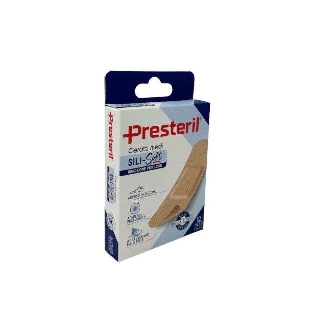 Corman Cerotto Presteril Sili-soft Skin 7,2x2 Cm 12 Pezzi
