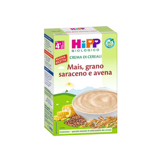 Hipp Crema Cereali Mais Grano Saraceno 200 G
