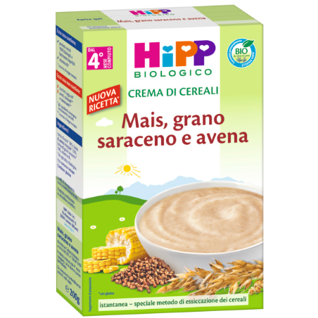 Hipp Crema Cereali Mais Grano Saraceno 200 G