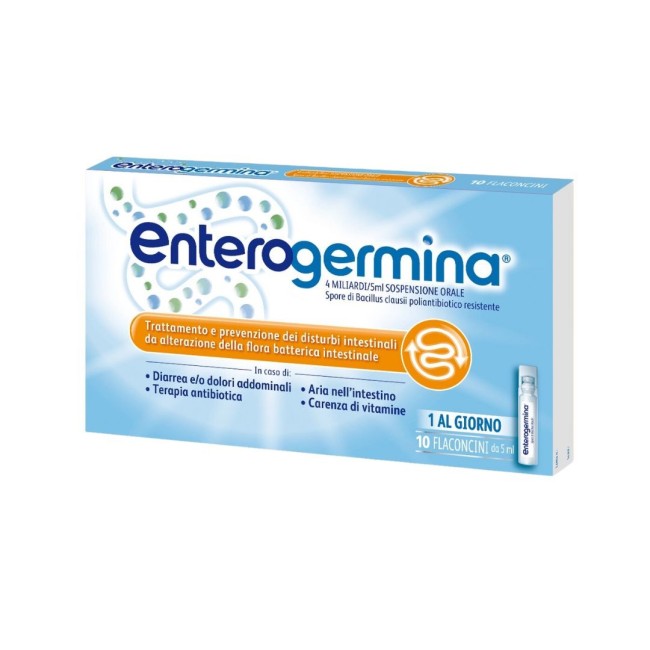 10 flaconcini di Enterogermina 4 Miliardi