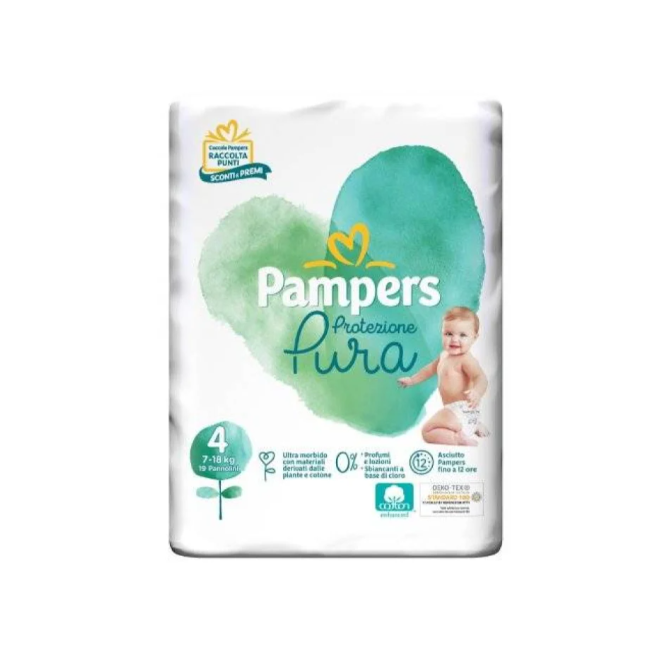 Fater Pampers Protezione Pura Maxi Pannolini 19 Pezzi
