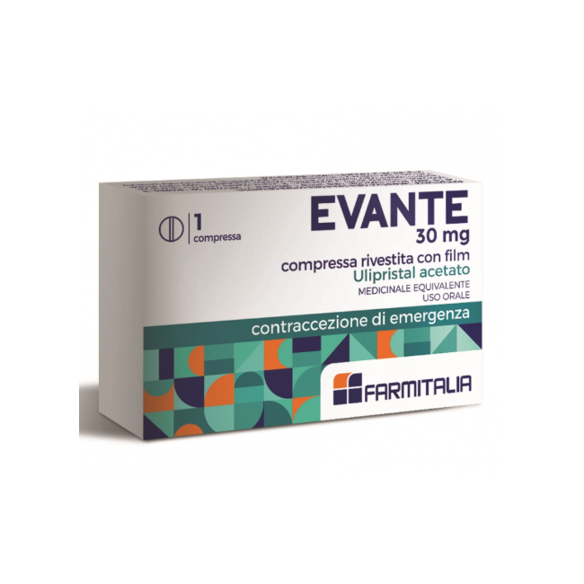 Farmitalia - Soc. Unipers. Evante 30 Mg Compressa Rivestite Con Film Ulipristal Acetato Medicinale Equivalente