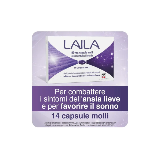 Laila 14 Capsule Molli Olio Essenziale Di Lavanda