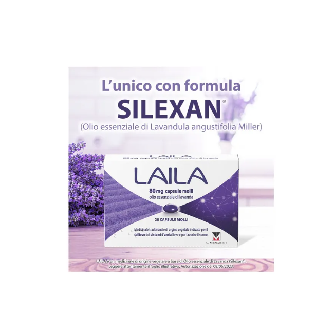 Laila 28 Capsule Molli Olio Essenziale Di Lavanda