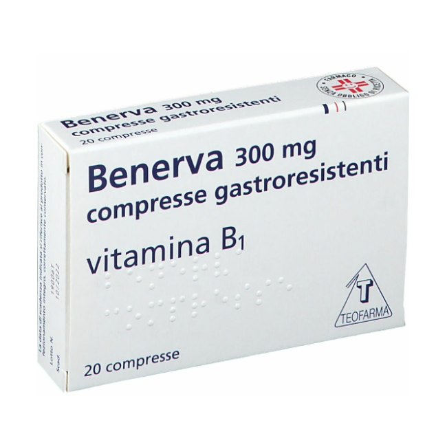 Teofarma Benerva 300 Mg Compresse Gastroresistentitiamina Cloridrato