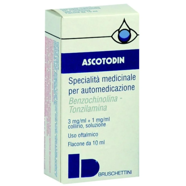 Bruschettini Ascotodin 3 Mg/ml + 1mg/ml Collirio N-metilbenzochinolina Metilsolfato E Tonzilamina Cloridrato