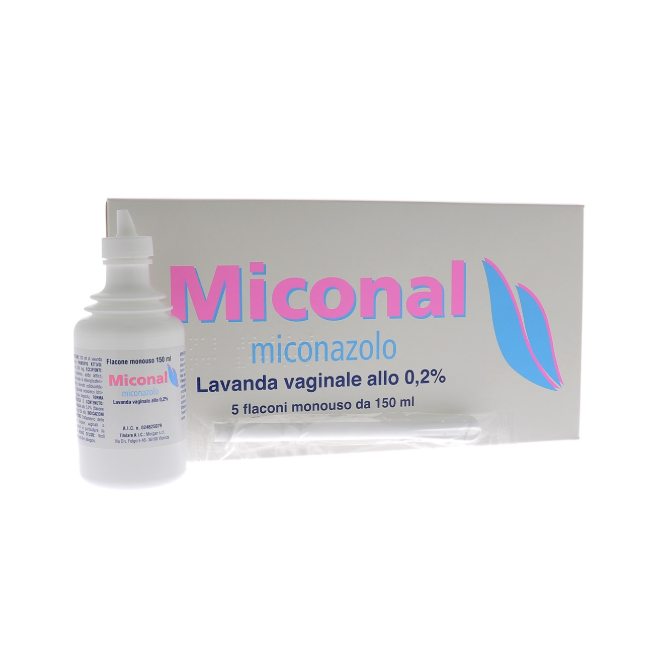 Miconal lavande vaginali 5 flaconi 150 ml 0,2%