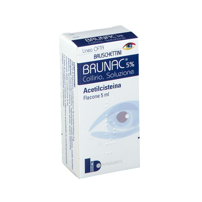 Bruschettini Brunac 5% Collirio, Soluzione Acetilcisteina