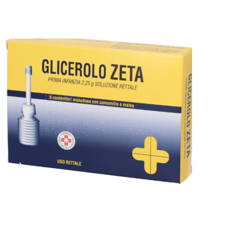 Zeta Farmaceutici Glicerolo Zeta Prima Infanzia 2,25 G Soluzione Rettale Glicerolo Zeta Bambini 4,5 G Soluzione Rettale Glicerol
