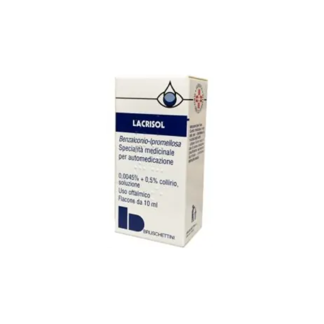 Bruschettini Lacrisol 0.0045% + 0.5 % Collirio, Soluzione Benzalconio Cloruro E Ipromellosa  Medicinale Equivalente
