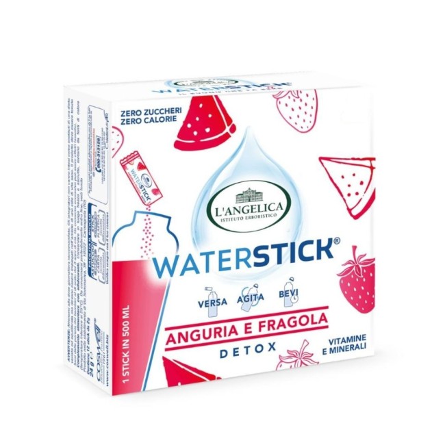 Coswell L'angelica Waterstick Plus Detox Anguria E Fragola 15 Stick Da 2,5 G