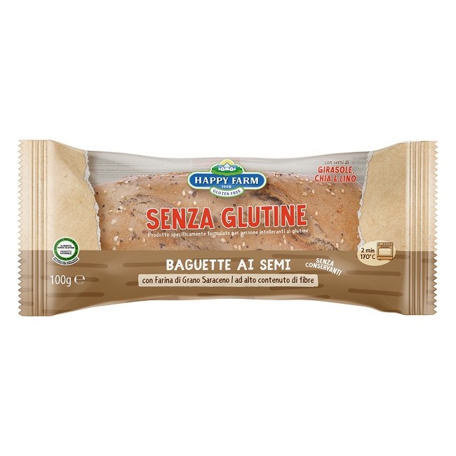 Happy Farm Baguette Scura Semi 100 G