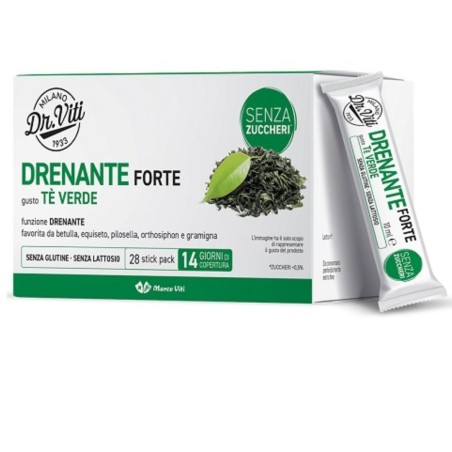 Marco Viti Dr Viti Drenante Forte Te Verde 28 Stick Pack Senza Zuccheri