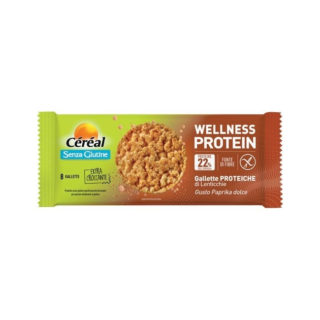 Nutrition & Santè Cereal Wellness Protein Gallette Proteiche Di Lenticchie Gusto Paprika Dolce 82 G