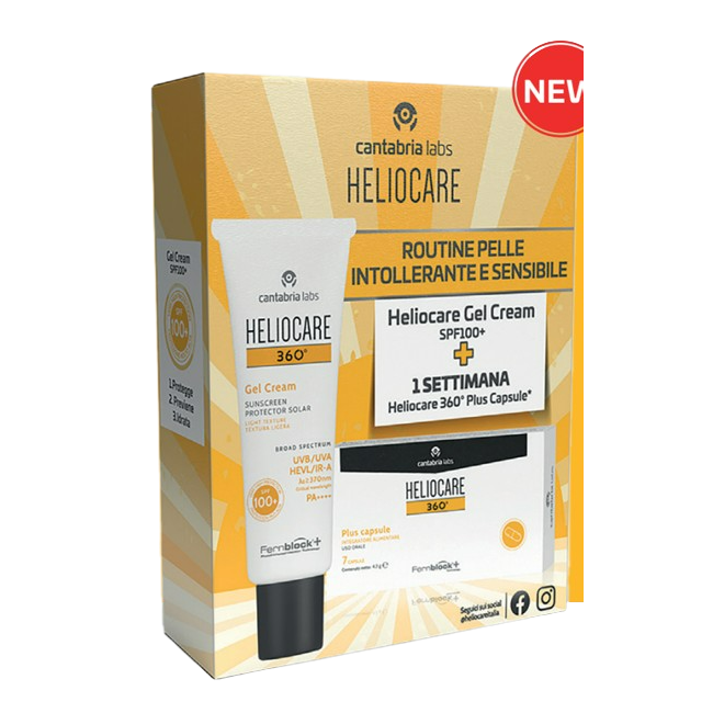 Difa Cooper Heliocare 360 Gelcream 100+ 50 Ml + Heliocare 360 Plus 7 Capsule Campione
