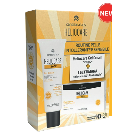Difa Cooper Heliocare 360 Gelcream 100+ 50 Ml + Heliocare 360 Plus 7 Capsule Campione