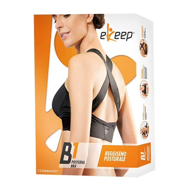 Dual Sanitaly Reggiseno Posturale Ekeep B1 Postural Bra Nero 6 Plus