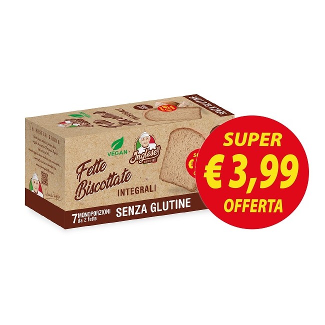 Gaia Inglese Fette Biscottate Integrali 200 G Promo