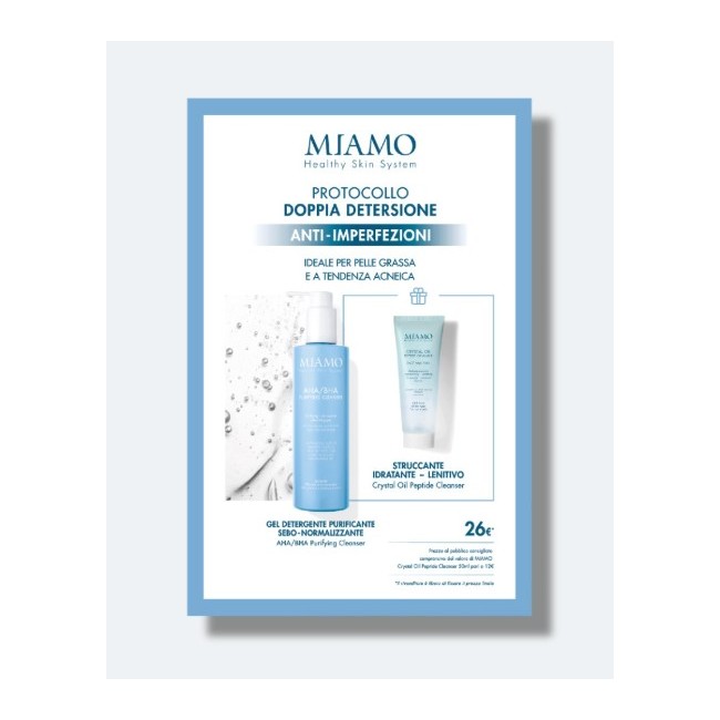 Cofanetto doppia detersione Miamo protocollo anti-imperfezioni 250+50ml