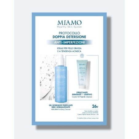 Cofanetto doppia detersione Miamo protocollo anti-imperfezioni 250+50ml