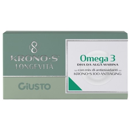 Farmafood Giusto Omega 3 Kronos Dha Da Alga Marina Veg 10 Bustine